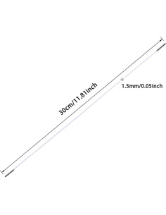 Cuerdas Elásticas con Extremos de Metal ONLYKXY 30pcs 30cm 2