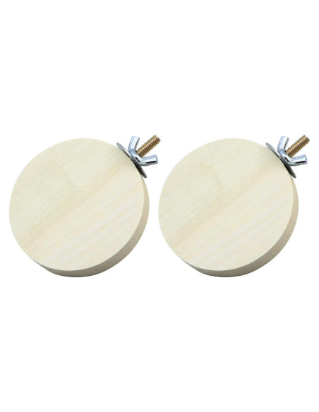 Plataforma de Percha para Aves Litewoo 2 Piezas 9x7.5cm