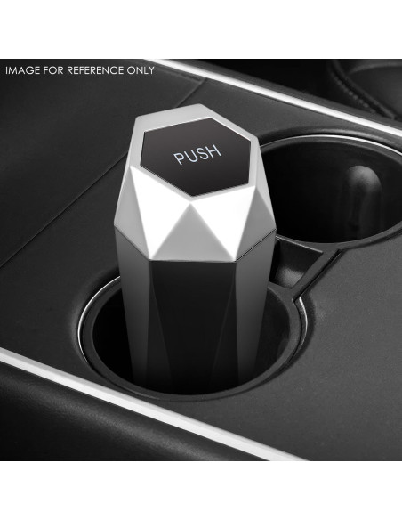 Bote de Basura Compacto DNA Motoring Negro Plata 0.5L