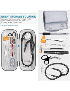 Funda para Estetoscopio HESPLUS Negra - Compatible con 3M Littmann 2