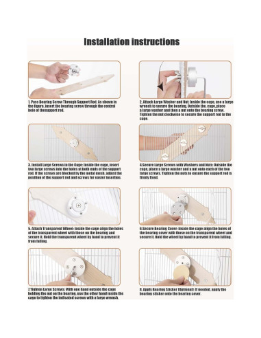 Rueda de Hámster Colgante Niteangel 27cm Silenciosa M