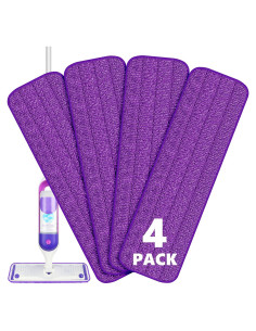 4 Almohadillas Reutilizables Microfibra BPAWA 15" para Mopa