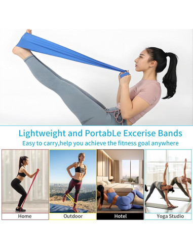 Kit Esencial de Pilates ywduoying 15 Piezas Rosa para Mujeres