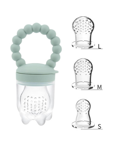 Chupete de Alimentación de Frutas para Bebés Verde - Silicona