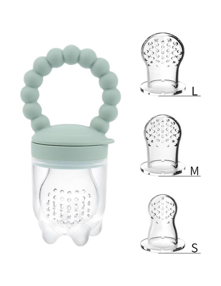 Chupete de Alimentación de Frutas para Bebés Verde - Silicona