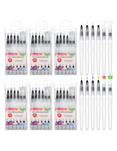 Marcadores de Acuarela Sabary - Set de 72 Piezas, Punta Fina y Plana