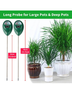 Medidor de Humedad del Suelo Hathdia - Paquete de 2, Verde 2
