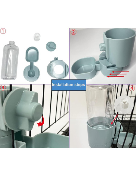 Botella de Agua Automática 500 ml Kathson para Conejos y Mascotas