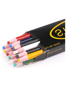 12 Lápices de Marcado de Costura Lohas Select - 6 Colores