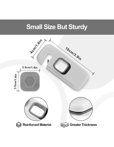 Cerraduras de Refrigerador a Prueba de Niños BECOMTO - 2 Paquete Cerraduras de Refrigerador a Prueba de Niños BECOMTO - 2 Paquete