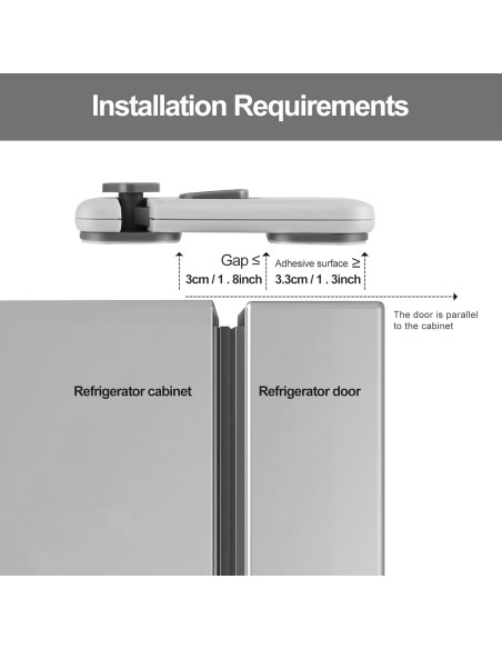 Cerraduras de Refrigerador a Prueba de Niños BECOMTO - 2 Paquete Cerraduras de Refrigerador a Prueba de Niños BECOMTO - 2 Paquete