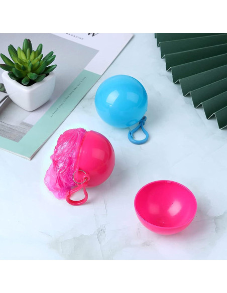 6 Ponchos de Lluvia Desechables Xrkuu para Adultos - Impermeables