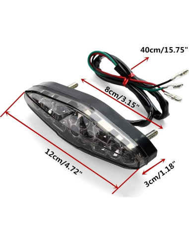 Luz de Freno LED CICMOD 12V Universal para Motocicleta