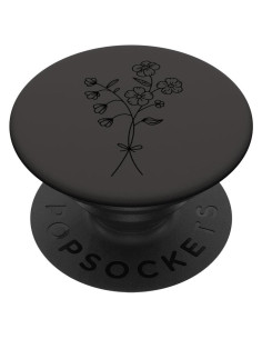 PopGrip adhesivo PopSockets flores silvestres negro gris