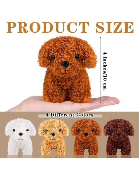 Mini Perros de Peluche 16 Piezas Elcoho 10 cm con Llavero
