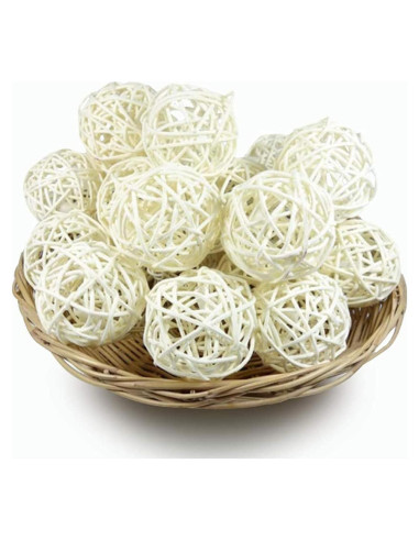 10 Bolas de Mimbre para Masticar Tfwadmx - Juguetes para Aves