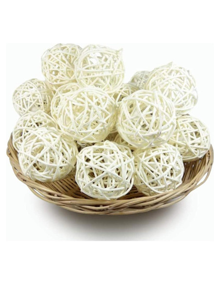 10 Bolas de Mimbre para Masticar Tfwadmx - Juguetes para Aves