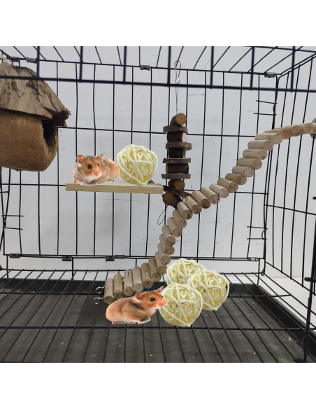 10 Bolas de Mimbre para Masticar Tfwadmx - Juguetes para Aves