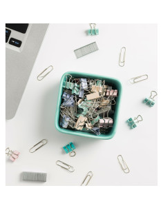 Soporte de Clips de Papel Cerámica Mecaikru Azul 8.79cm 2