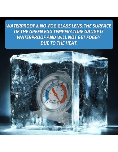 Termómetro de Refrigerador MEANLIN MEASURE 5Pcs 2" Acero Inoxidable -30 a 30C