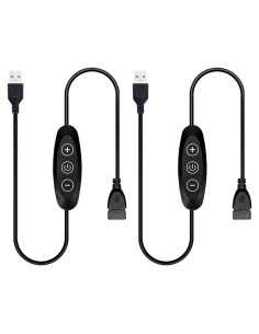Interruptor Regulador LED USB 5V GXILEE - 10 Velocidades, Paquete de 2