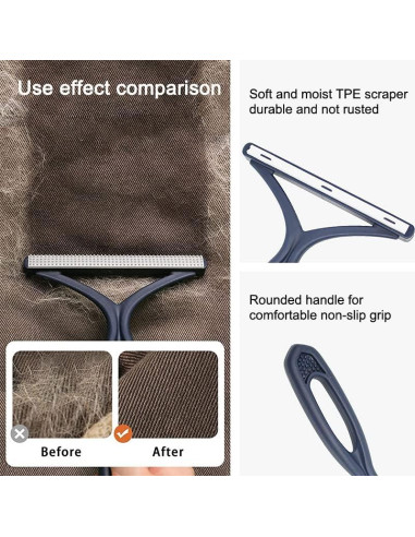 Removedor de Pelo de Mascota ALL 4 USA - Set 3 Cepillos Reutilizables