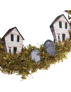Corona de Sarmiento Natural 38 cm Haunted Hill Farm Halloween 2