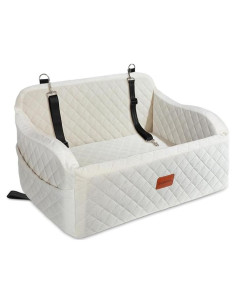 Asiento de Coche para Perros Lealchum Grande Beige 76x46cm