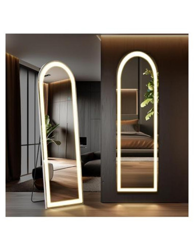 Espejo de Cuerpo Completo Elevon LED 152.4x40.6cm Ajustable