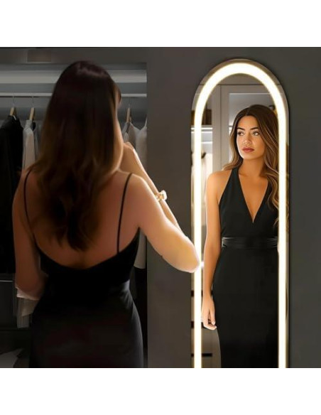 Espejo de Cuerpo Completo Elevon LED 152.4x40.6cm Ajustable