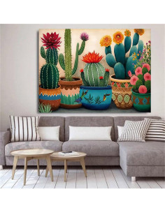 Kit de Pintura de Diamante RYMILIE 5D Cactus 30x40cm 2