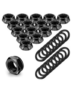 16 Tuercas y Arandelas de Eje para Patineta Longboard Outus