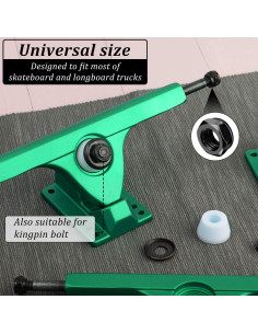 16 Tuercas y Arandelas de Eje para Patineta Longboard Outus 2