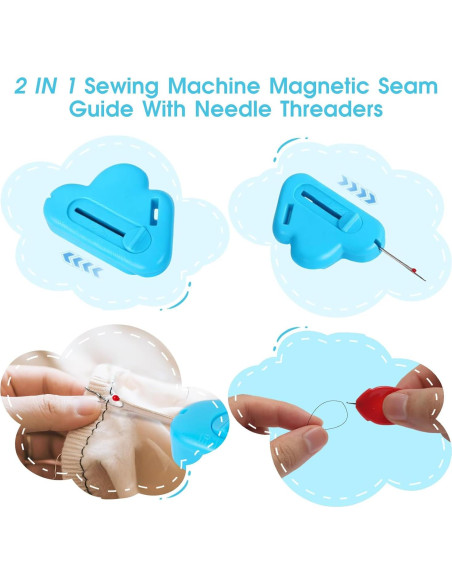 Guía Magnética de Costura FARIRICAJON con Desgarrador 2 en 1