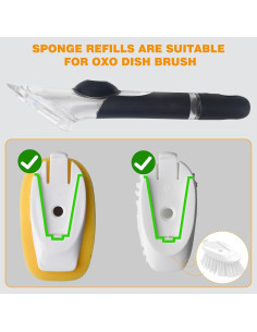 Recambios de Esponja para Cepillo de Platos OXO - 4 Piezas 2