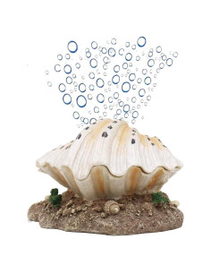 Decoración de Acuario Ulifery con Concha Aireadora y Burbuja