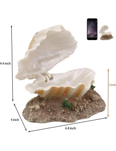 Decoración de Acuario Ulifery con Concha Aireadora y Burbuja 2