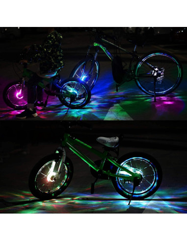 DAWAY A16 Luces LED para Ruedas de Bicicleta Recargables