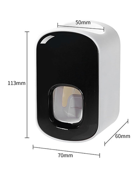 Dispensador Automático de Pasta de Dientes NOENNULL Negro