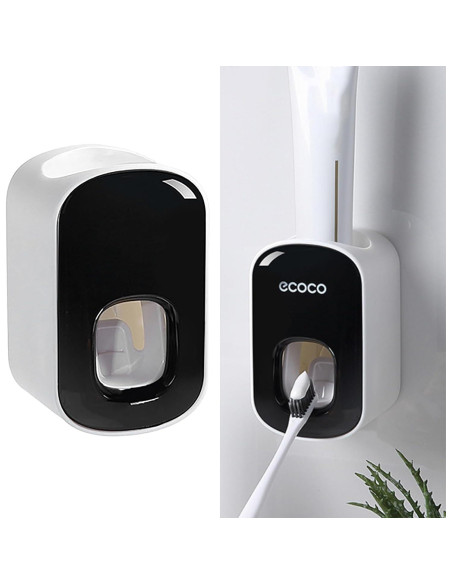 Dispensador Automático de Pasta de Dientes NOENNULL Negro
