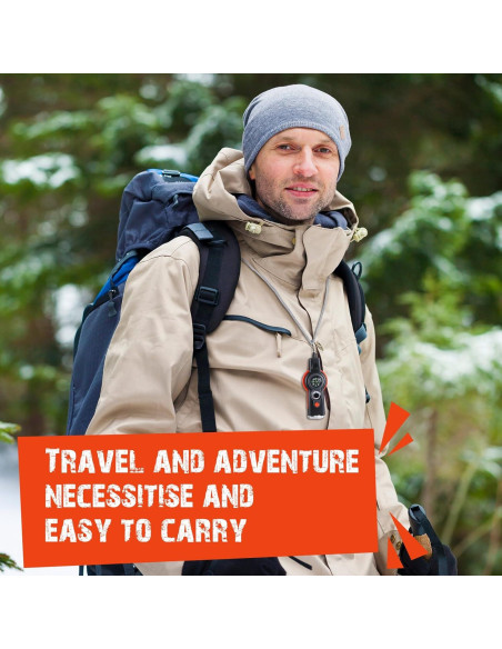 Paquete de 12 Silbatos de Emergencia Arrowbash 7 en 1