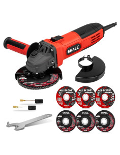 Amoladora Angular SHALL 4-1/2" 11000 RPM 4A con Accesorios