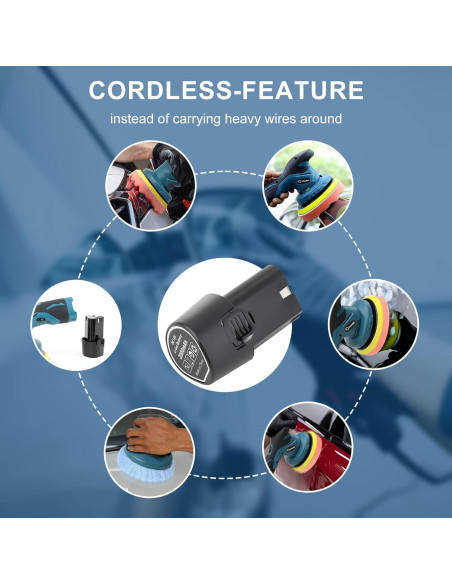 Mini Pulidor Inalámbrico Saker 12V 5000 RPM - 1 Batería