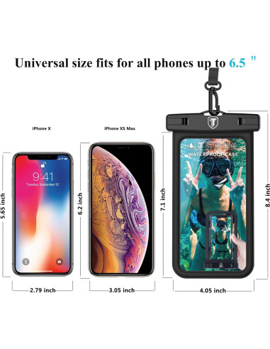 Funda Impermeable Njjex Flotante para Teléfono 18x10cm