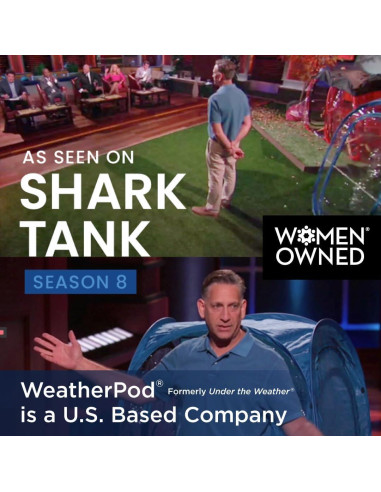 Tienda Pop-Up Under The Weather Rojo para 1 Persona