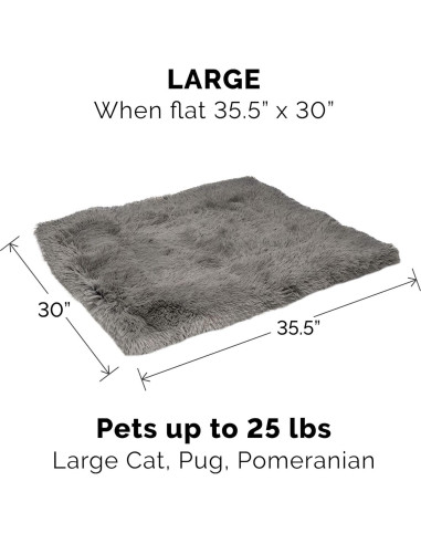 Cama Autocalentable Furhaven para Gatos Grande Gris 90x76cm