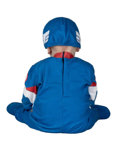 Disfraz Capitán América Marvel Bebé 6-12 Meses Mono Minky