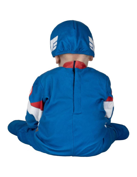 Disfraz Capitán América Marvel Bebé 6-12 Meses Mono Minky