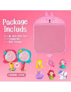 Juguetes de baño Hely Cancy 8 Piezas para Niños 1-3 Años 2