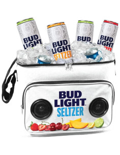 Bolsa Térmica Budweiser con Altavoces Bluetooth 28L Plegable 2